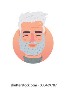 Face icon \ Flat design \ Simple \ Minimalism