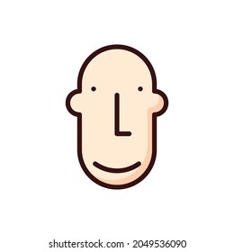 icono de la cara, ilustración del vector de icono de la cabeza