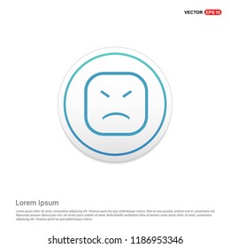 Face icon Hexa White Background icon template - Free vector icon
