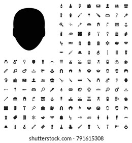 Face icon illustration isolated vector sign symbol. editable barber icons vector set.
