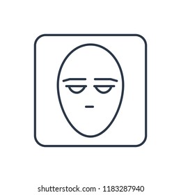 Face icon. Isolated avatar and face icon line style. Premium quality vector symbol drawing concept for your logo web mobile app UI design.
