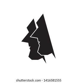 face icon logo vector illustration