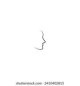 Face icon logo vector illustration