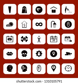 face icon set with store location, dollar and cosmetic cream vector illustration