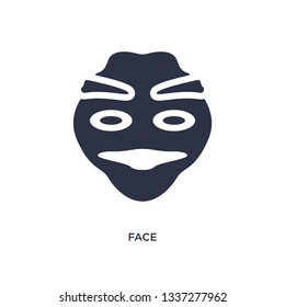 face icon. Simple element illustration from history concept. face editable symbol design on white background. Can be use for web and mobile.