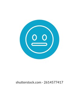 face icon Simple thin line stroke vector