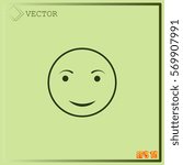 Face icon. Smile icon