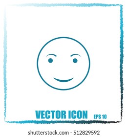 Face icon. Smile icon