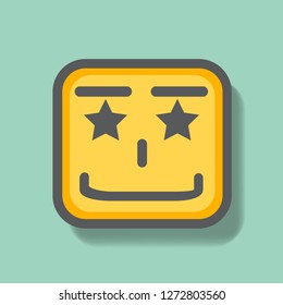 Face Icon with Star eyes