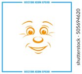 face icon vector EPS 10, abstract sign portrait  flat design,  illustration modern isolated badge for website or app - stock info graphics
