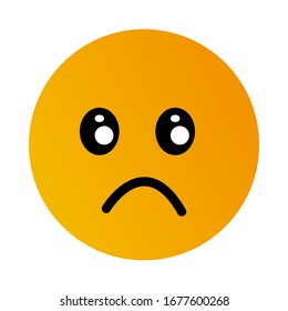 Face icon vector on white background,emoji