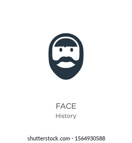 Face icon vector. Trendy flat face icon from history collection isolated on white background. Vector illustration can be used for web and mobile graphic design, logo, eps10