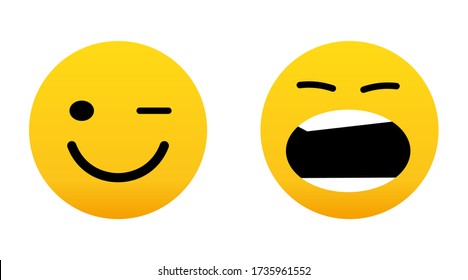 Face icons, Feedback in form of emotions. Rank, level of satisfaction rating. User experience. Review of consumer.Vector Isolated  flat illustration