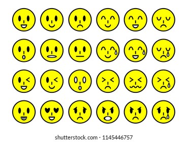 Face icons set