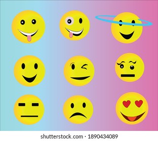 íconos de la cara para mostrar la sensación de hermoso icono dulce por helodeepakji
