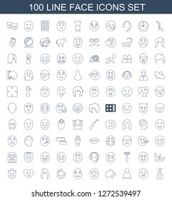 face icons. Trendy 100 face icons. Contain icons such as bottle soap, sad emot, user, panther, angry emoji, upset emot, baby girl, woman hairstyle. face icon for web and mobile.