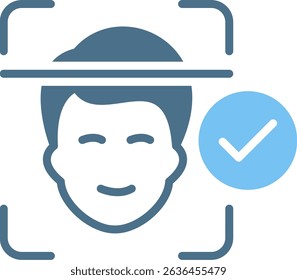 Face Id Glyph Two Colour Icon