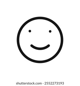 Face id icon black and white vector outline sign