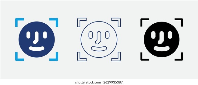 Face ID icon for facial recognition security