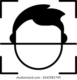 Face Id New Creative Vector Icon Design