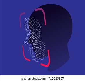 Face ID Scan Vector