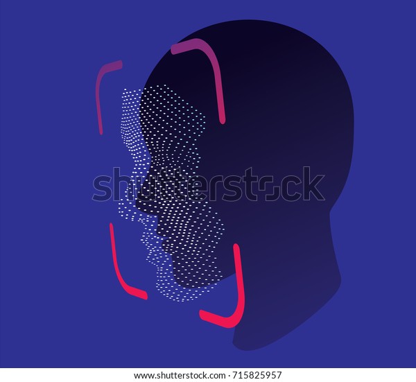 face ID scan\
vector