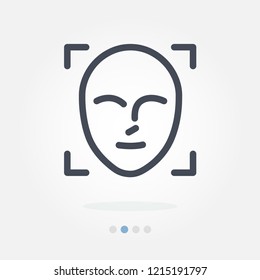 face id vector icon