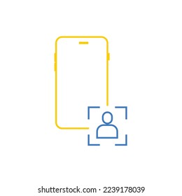 face id vectror icon face id recognition