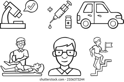 Face Identification Icon Drawn By Hand