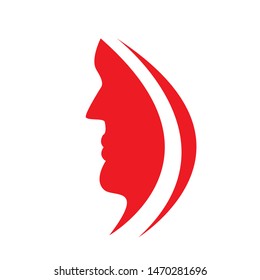 face illustration icon vector design template