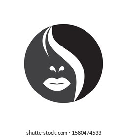 Face ilustration logo vector template