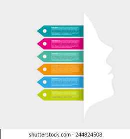 face infographic vector