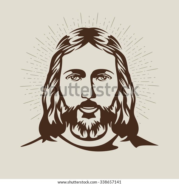 Face Jesus Hand Drawn Art Stock Vector (Royalty Free) 338657141 ...