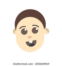 face kartoon icon normal vecto