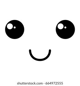 face kawaii character icon