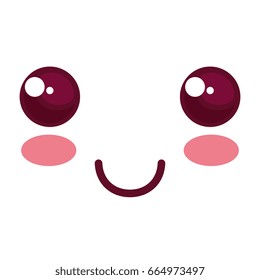 face kawaii character icon