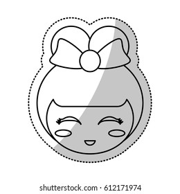 face kokeshi culture chinese line