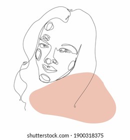 Face Line Art Face Painting Vector Stock Vector (Royalty Free ...