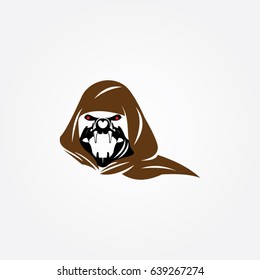 face lion logo, icon animal