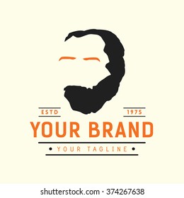 face logo, label, icons, design vector element