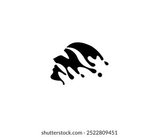 Face logo with letter O and people head logo, human face illustration,water drop. fast and speed