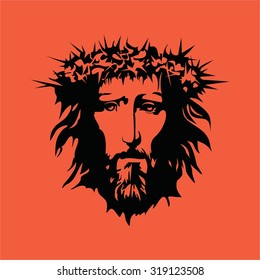 Face Lord Jesus Christ Stock Vector (Royalty Free) 319123508 | Shutterstock