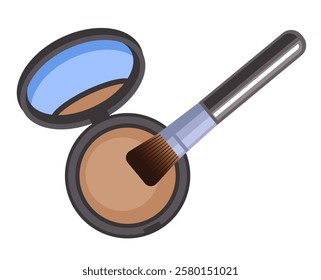 Face make up cosmetic isolated set. Vector flat graphic design cartoon illustration	