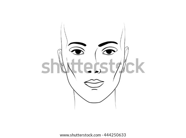 Face Makeup Girl Face Makeup Presentation Stock Vector (Royalty Free ...