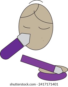 face makeup icon art and illustration 
