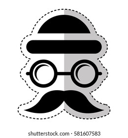 face male hipster style