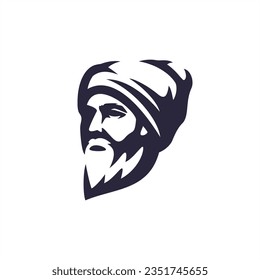 Logo-Design-Vektorgrafik des Gesichtsbodens