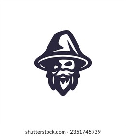 vector de diseño de logotipo con barba de cara