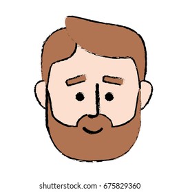 face of a man for hairstyle design