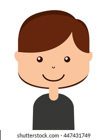 face man icon design, vector illustration graphic